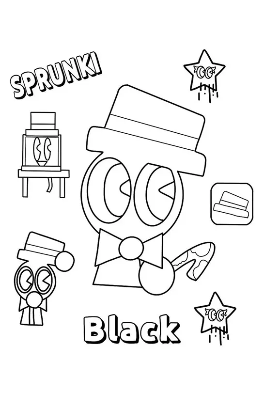 Sprunki Coloring Pages – 012