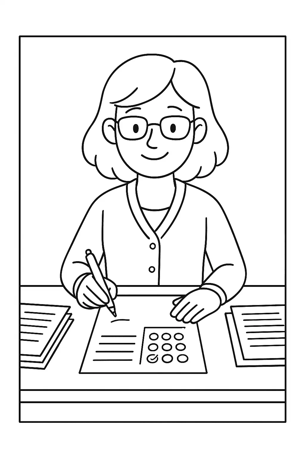 Teachers Coloring Pages – 025