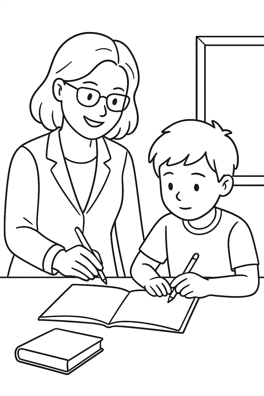 Teachers Coloring Pages – 026