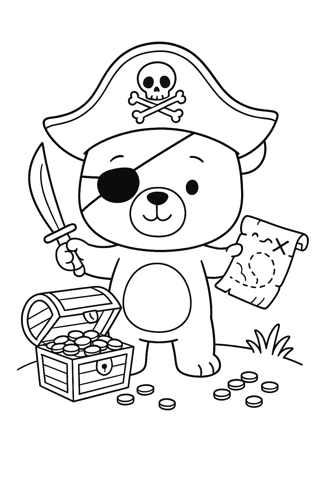 Teddy Bears Coloring Pages – 036