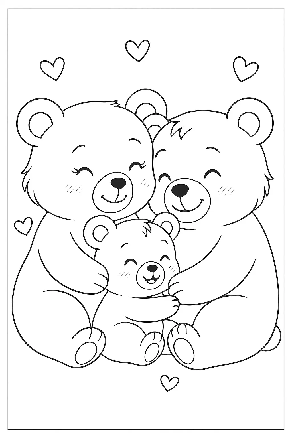 Teddy Bears Coloring Pages – 038