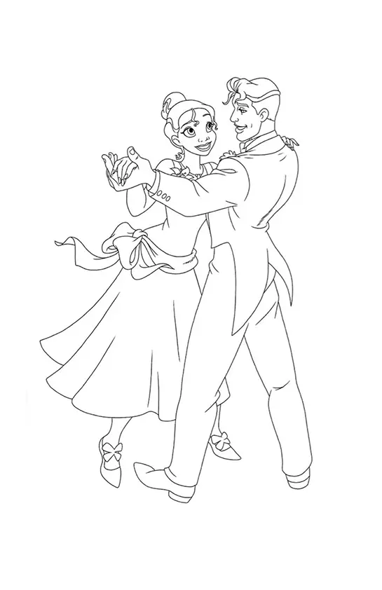 The Princess And The Frog Coloring Pages – 008