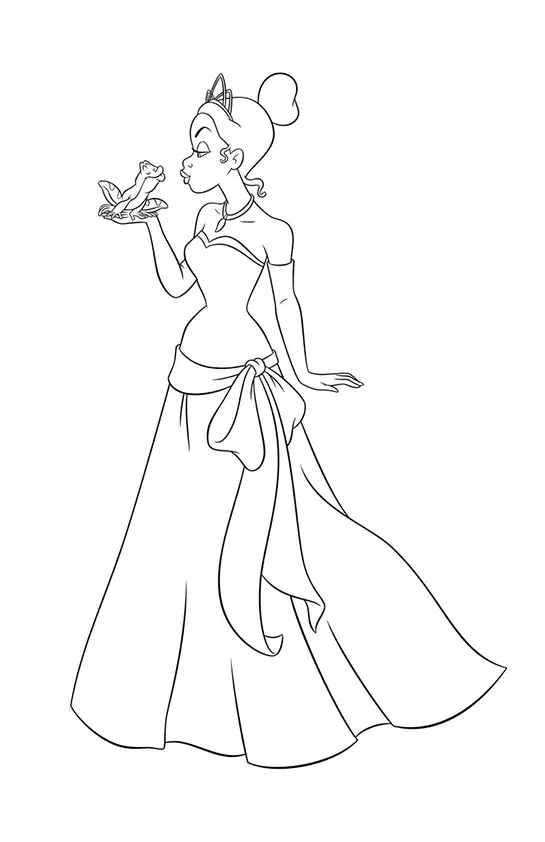 The Princess And The Frog Coloring Pages – 012