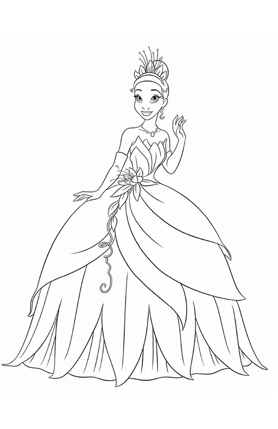 The Princess And The Frog Coloring Pages – 013