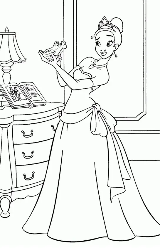The Princess And The Frog Coloring Pages – 016