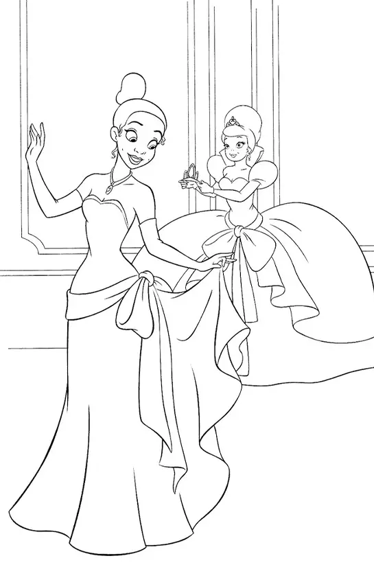 The Princess And The Frog Coloring Pages – 017