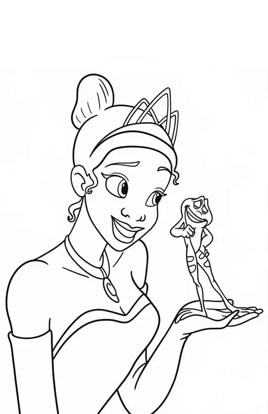 The Princess And The Frog Coloring Pages – 018