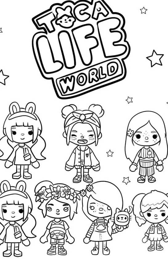 Toca Boca World Coloring Pages – 009