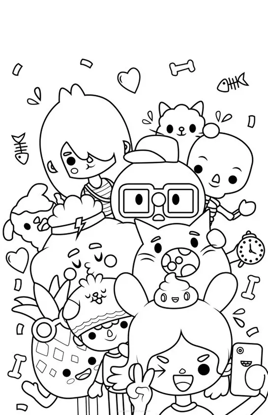 Toca Boca World Coloring Pages – 011
