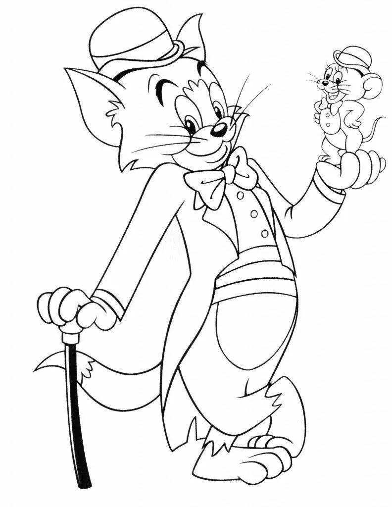 Tom And Jerry Coloring Pages – 002