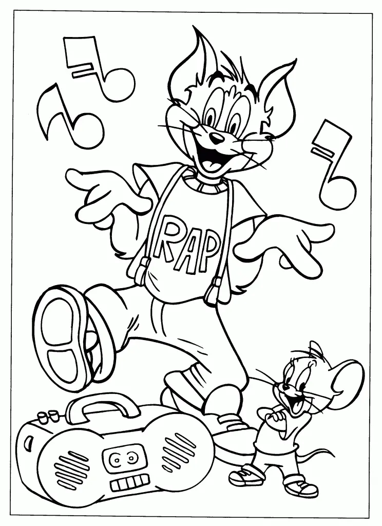 Tom And Jerry Coloring Pages – 004