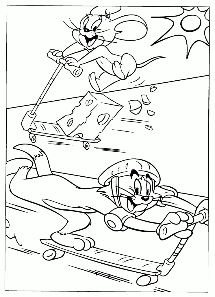 Tom And Jerry Coloring Pages – 010