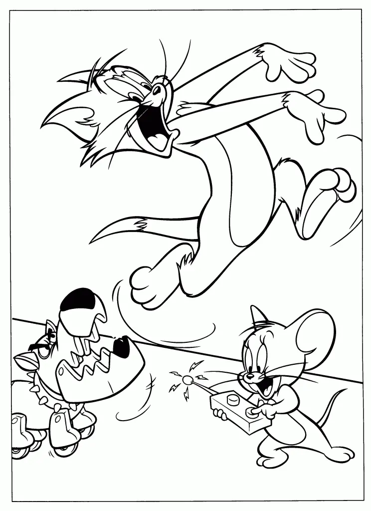 Tom And Jerry Coloring Pages – 012