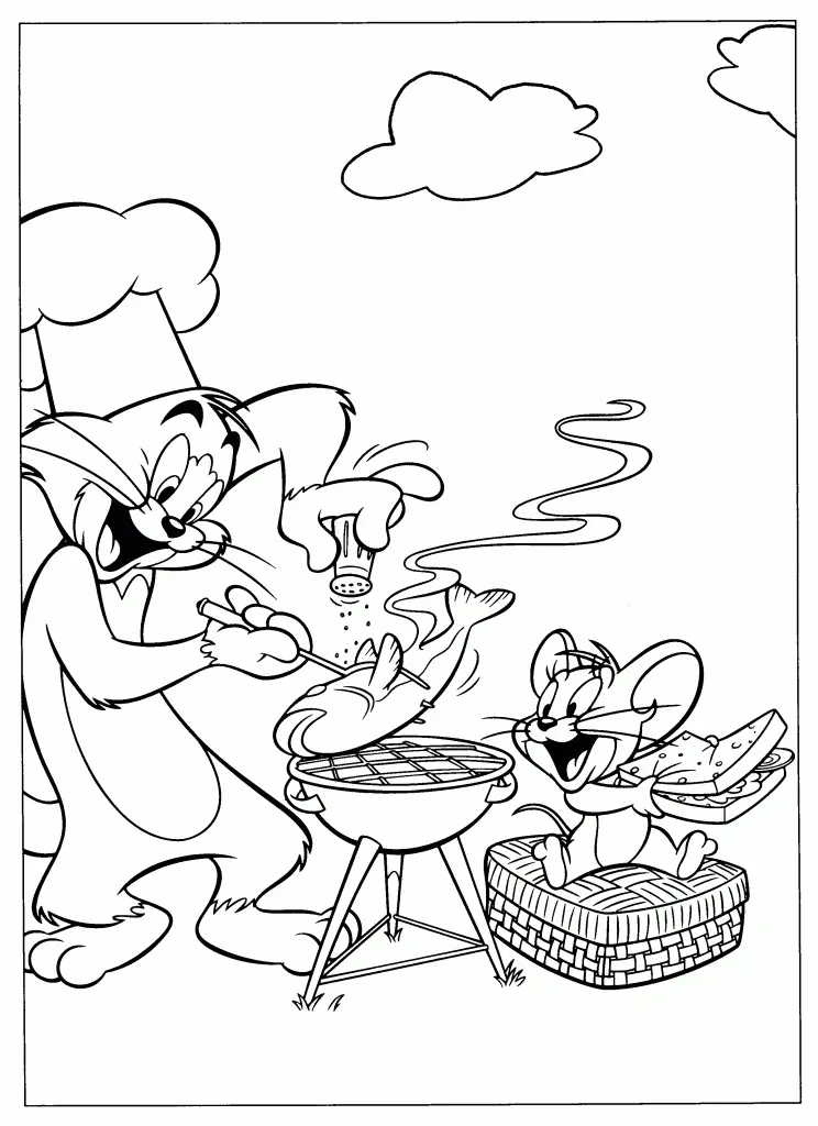 Tom And Jerry Coloring Pages – 023
