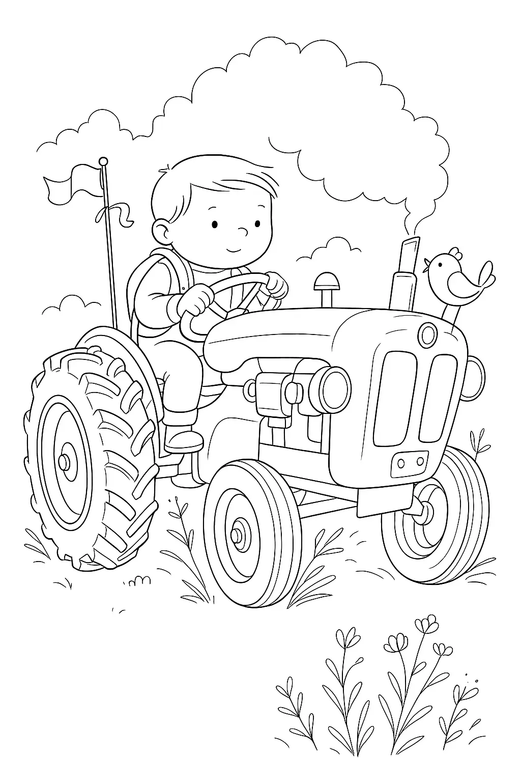 Tractor Coloring Pages – 007