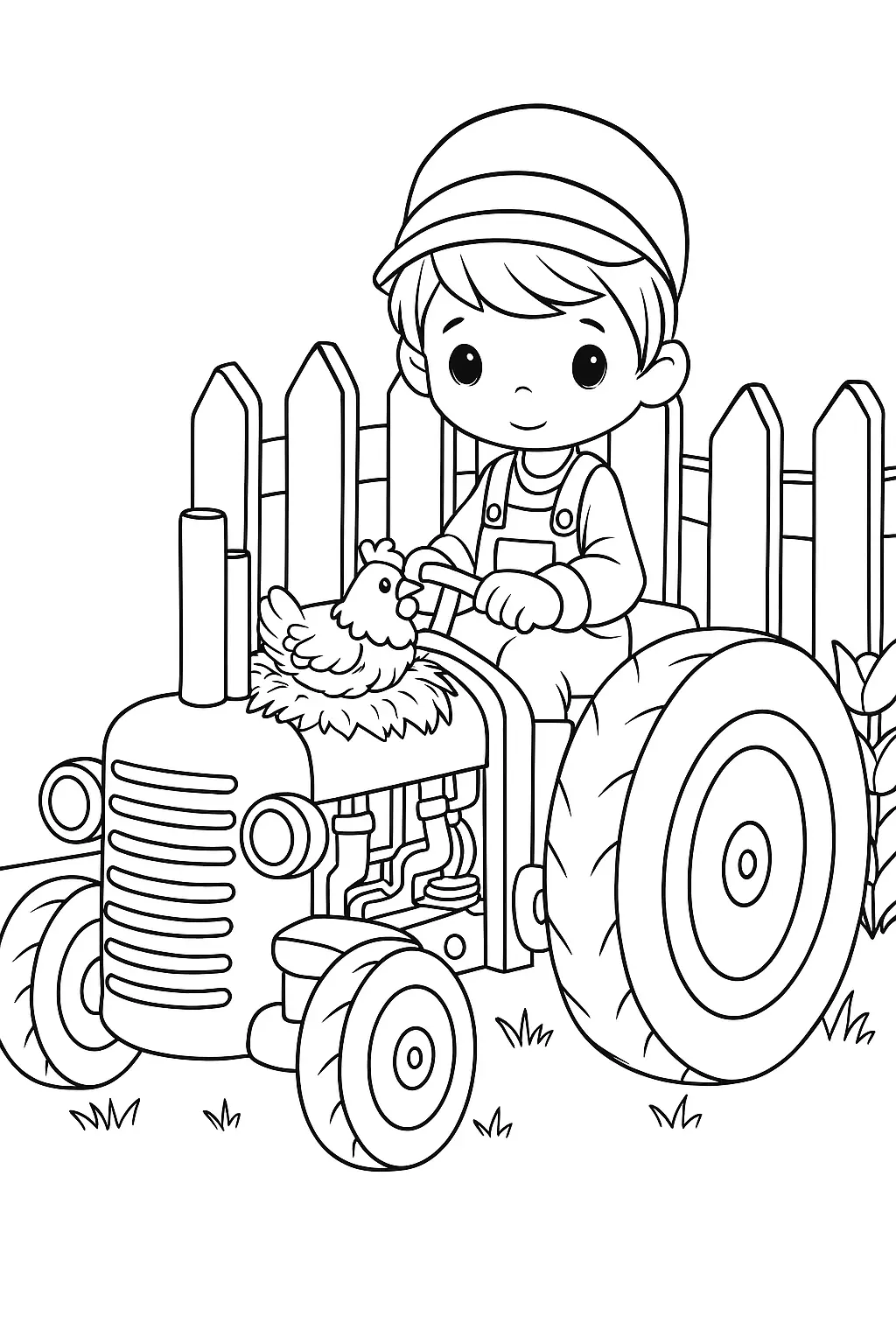 Tractor Coloring Pages – 009