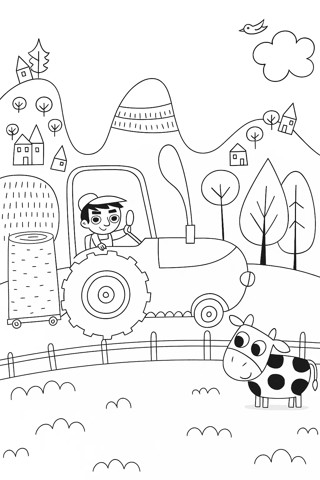 Tractor Coloring Pages – 010