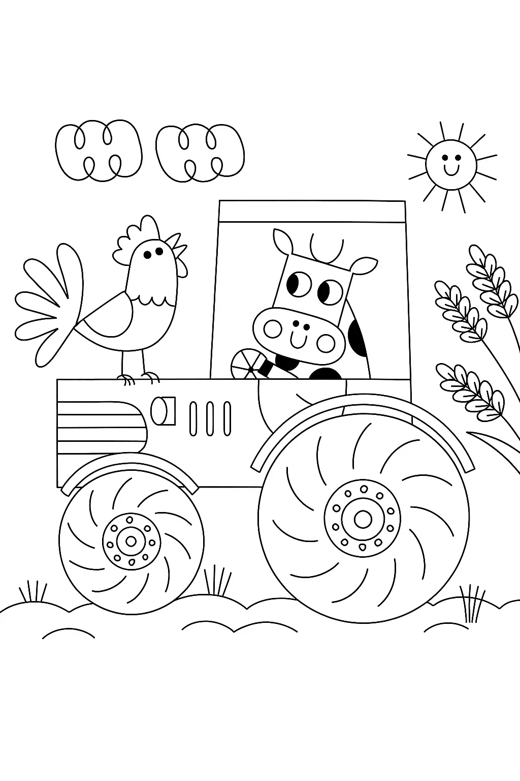 Tractor Coloring Pages – 011