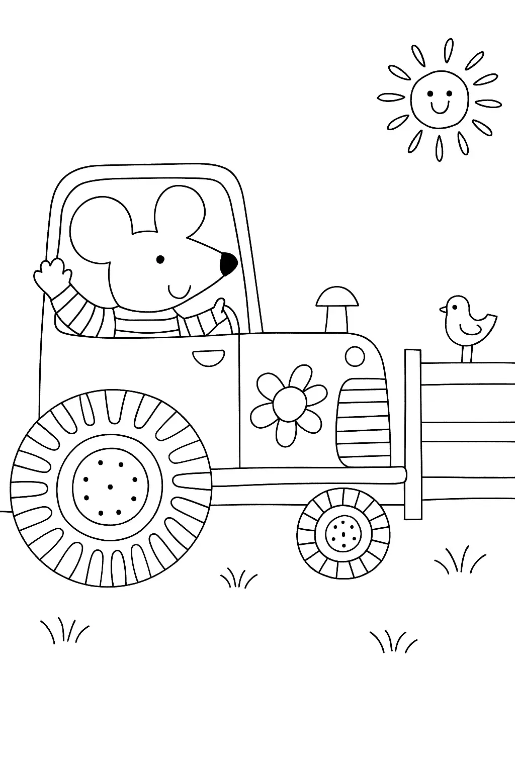 Tractor Coloring Pages – 012