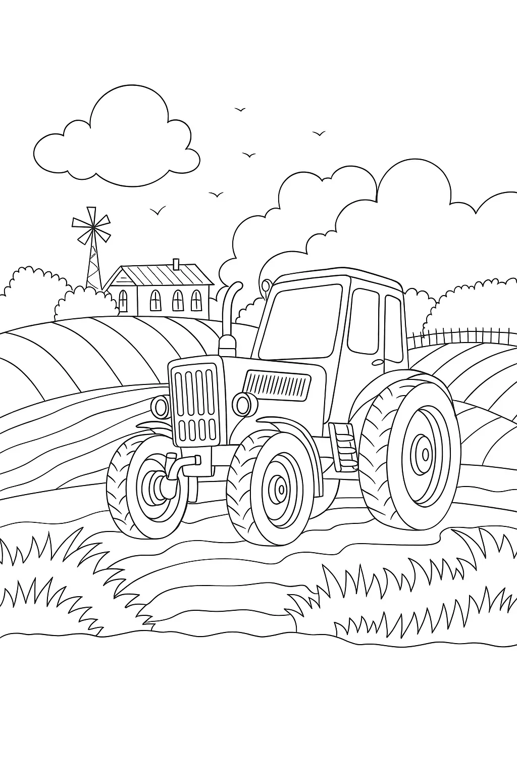 Tractor Coloring Pages – 014