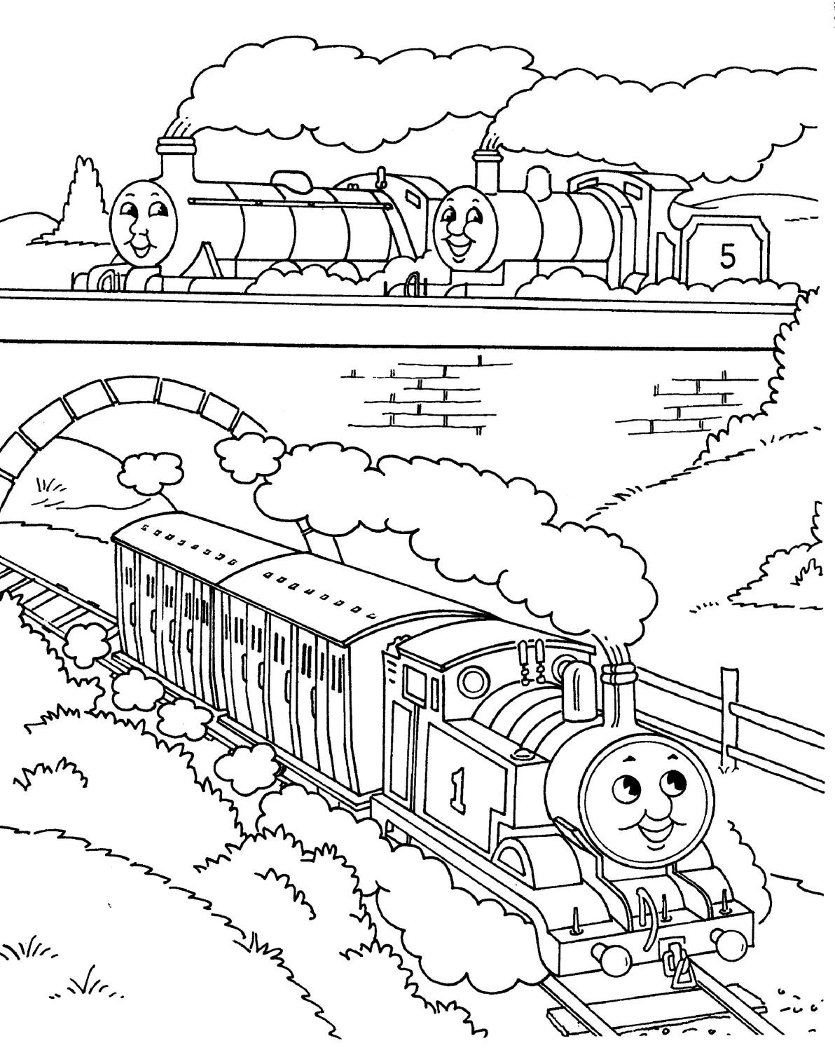 Train Coloring Pages – 006