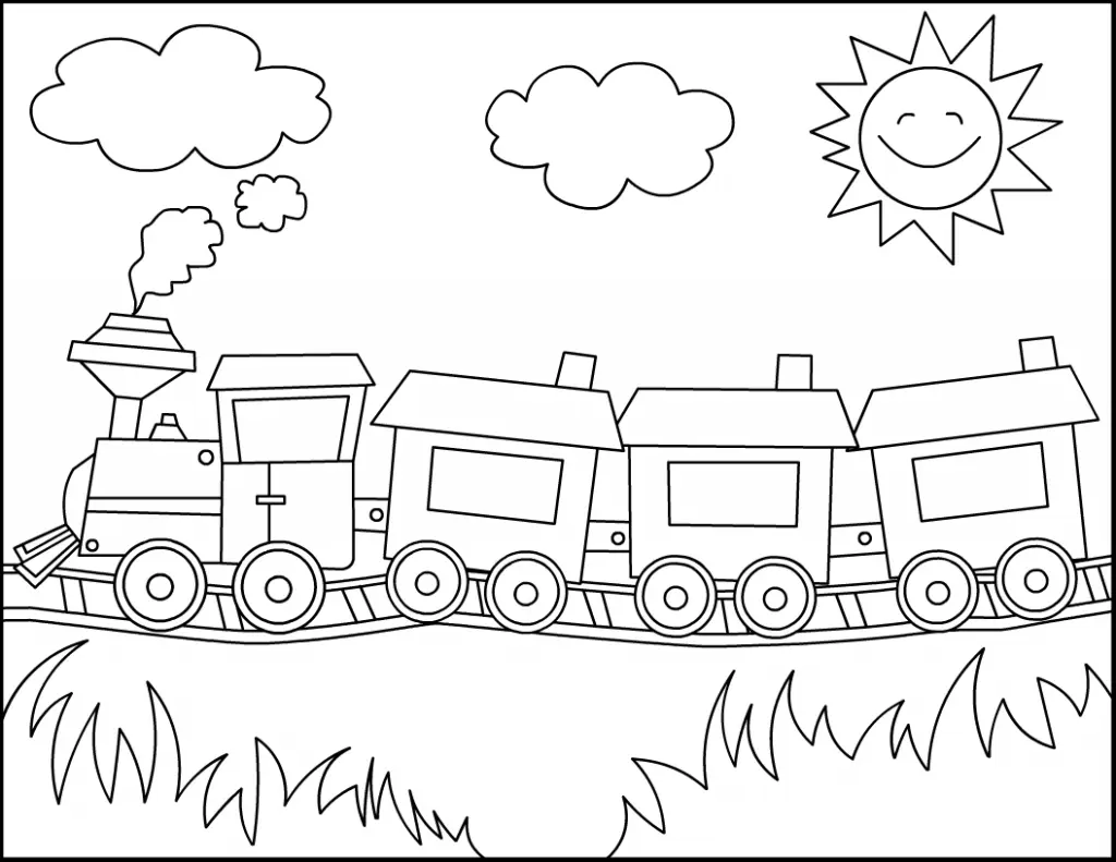 Train Coloring Pages – 010