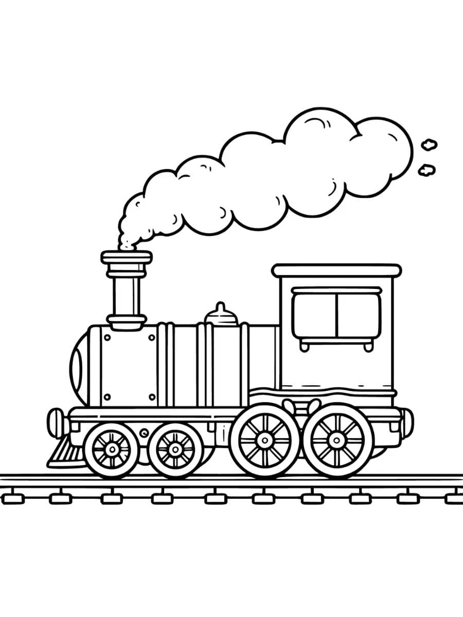 Train Coloring Pages – 012
