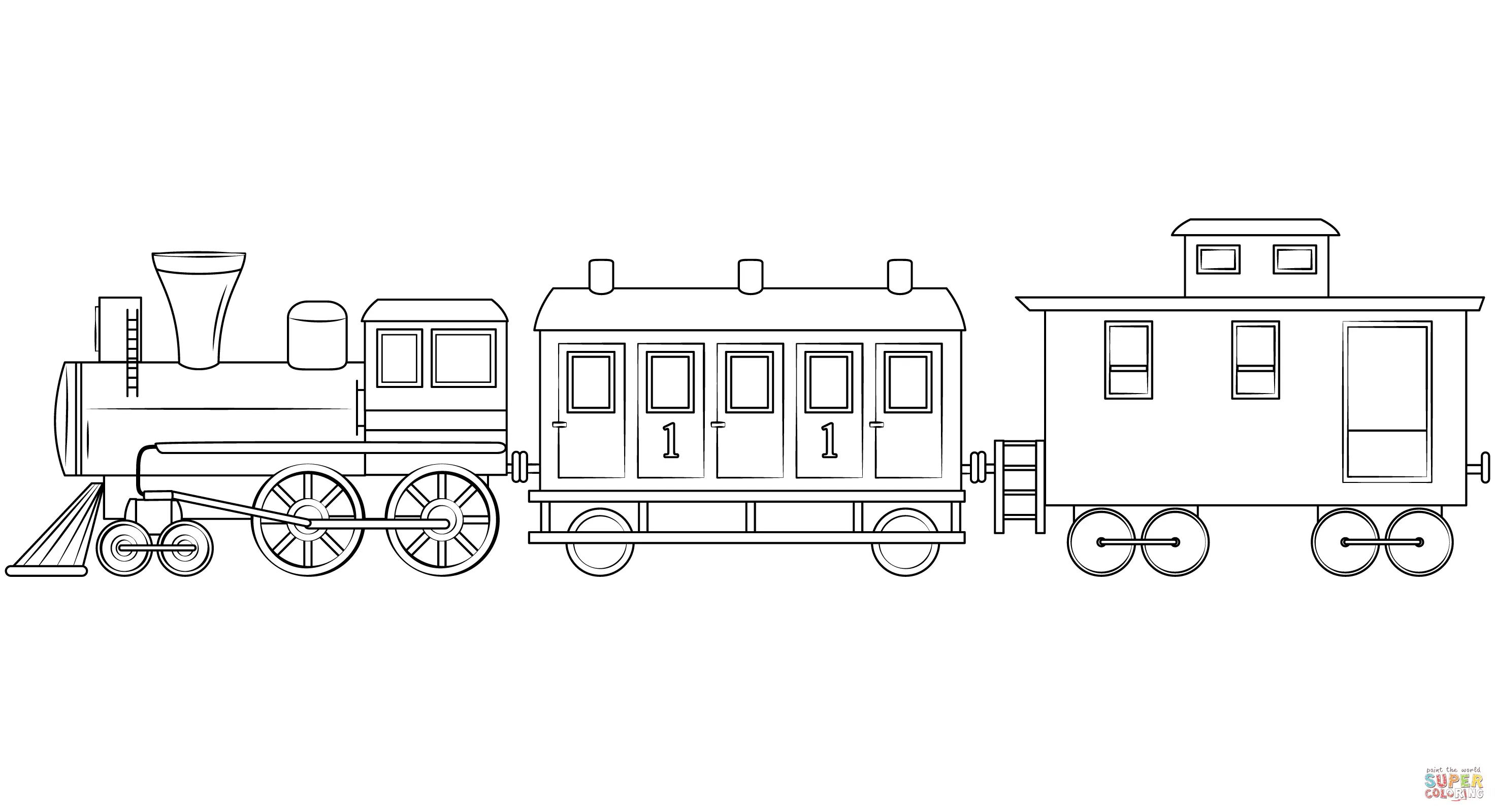 Train Coloring Pages – 014