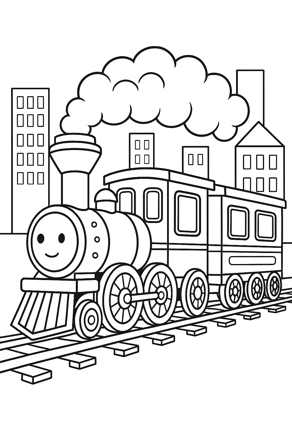 Train Coloring Pages – 020