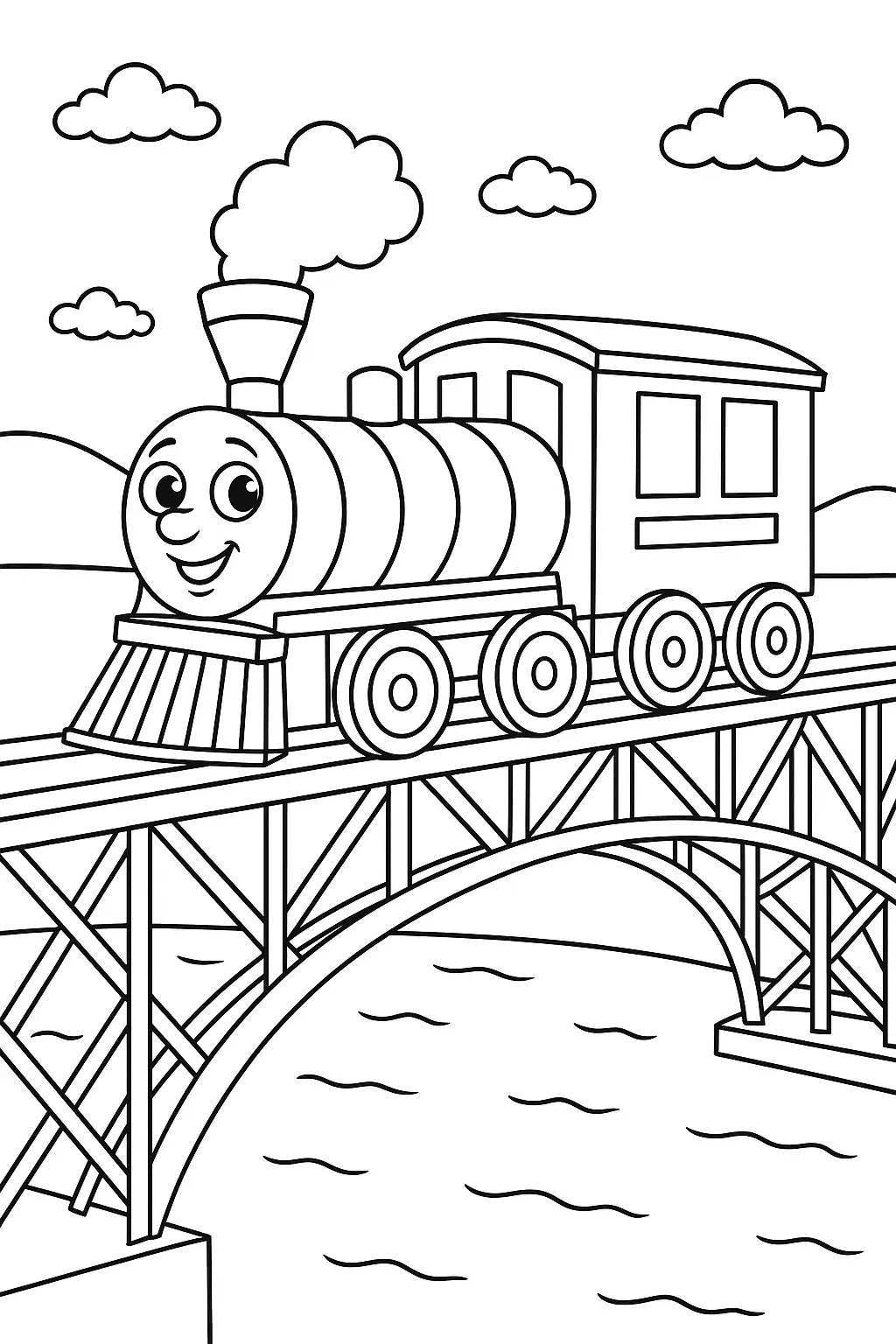 Train Coloring Pages – 034