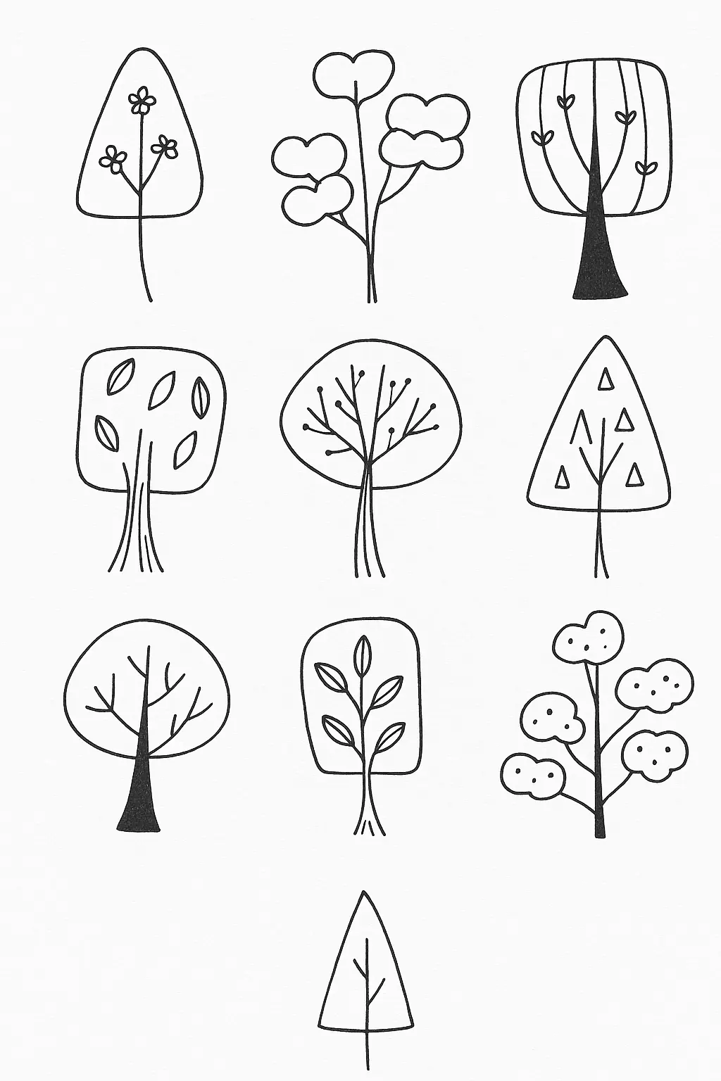 Trees Coloring Pages – 013