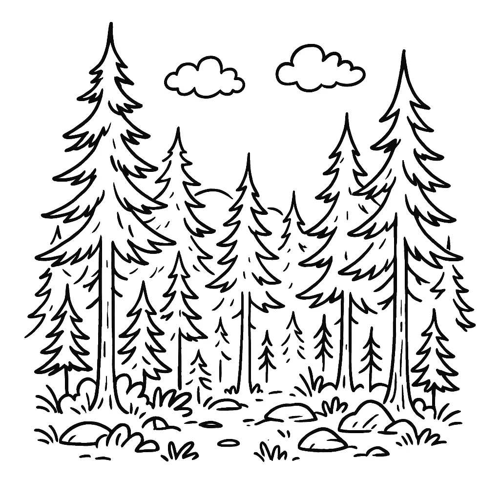 Trees Coloring Pages – 017