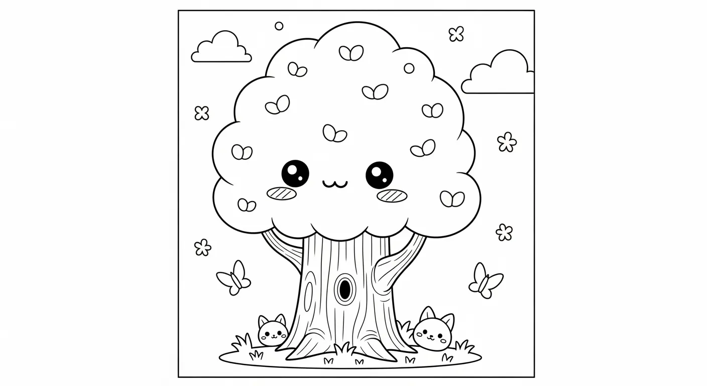 Trees Coloring Pages – 019
