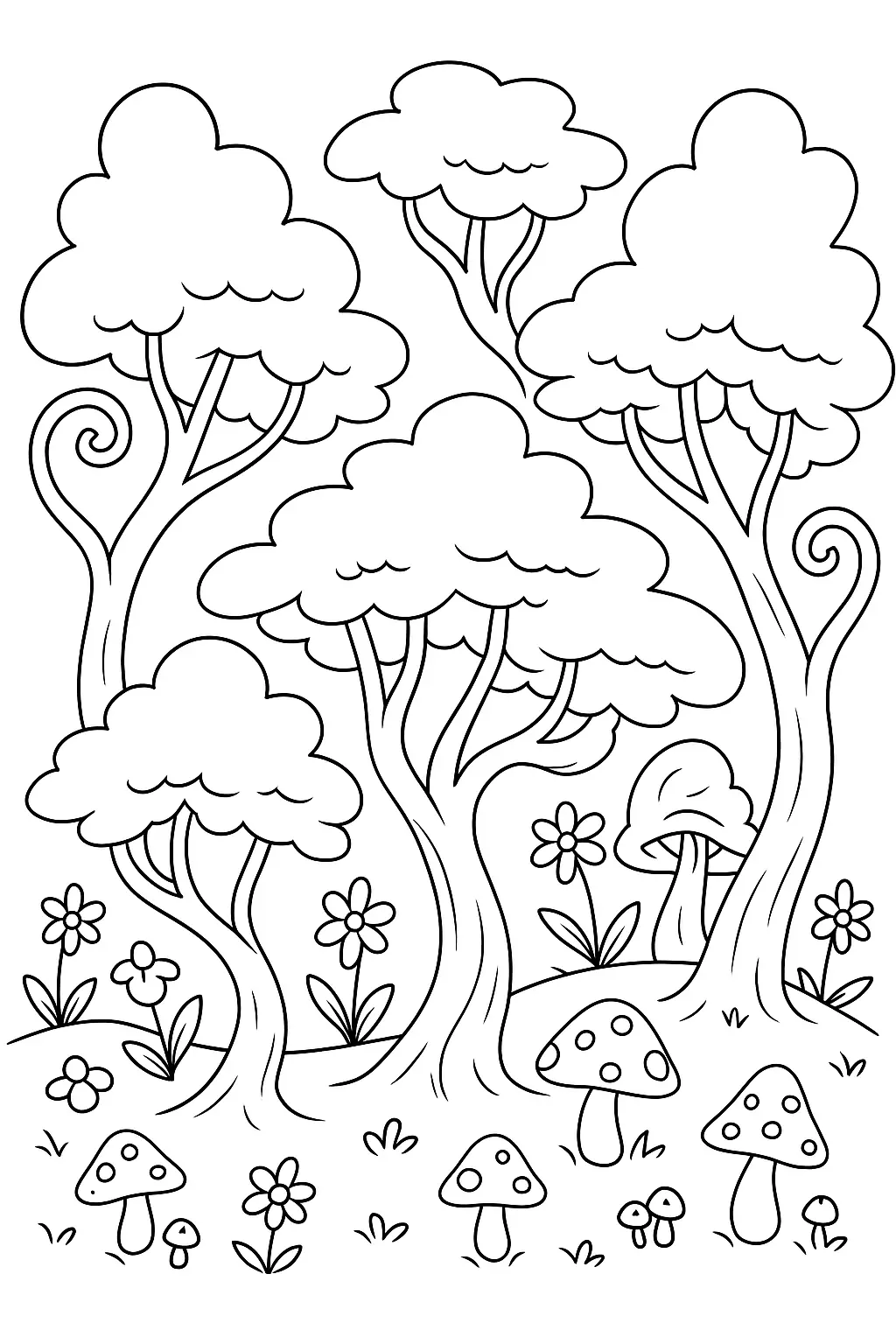 Trees Coloring Pages – 034