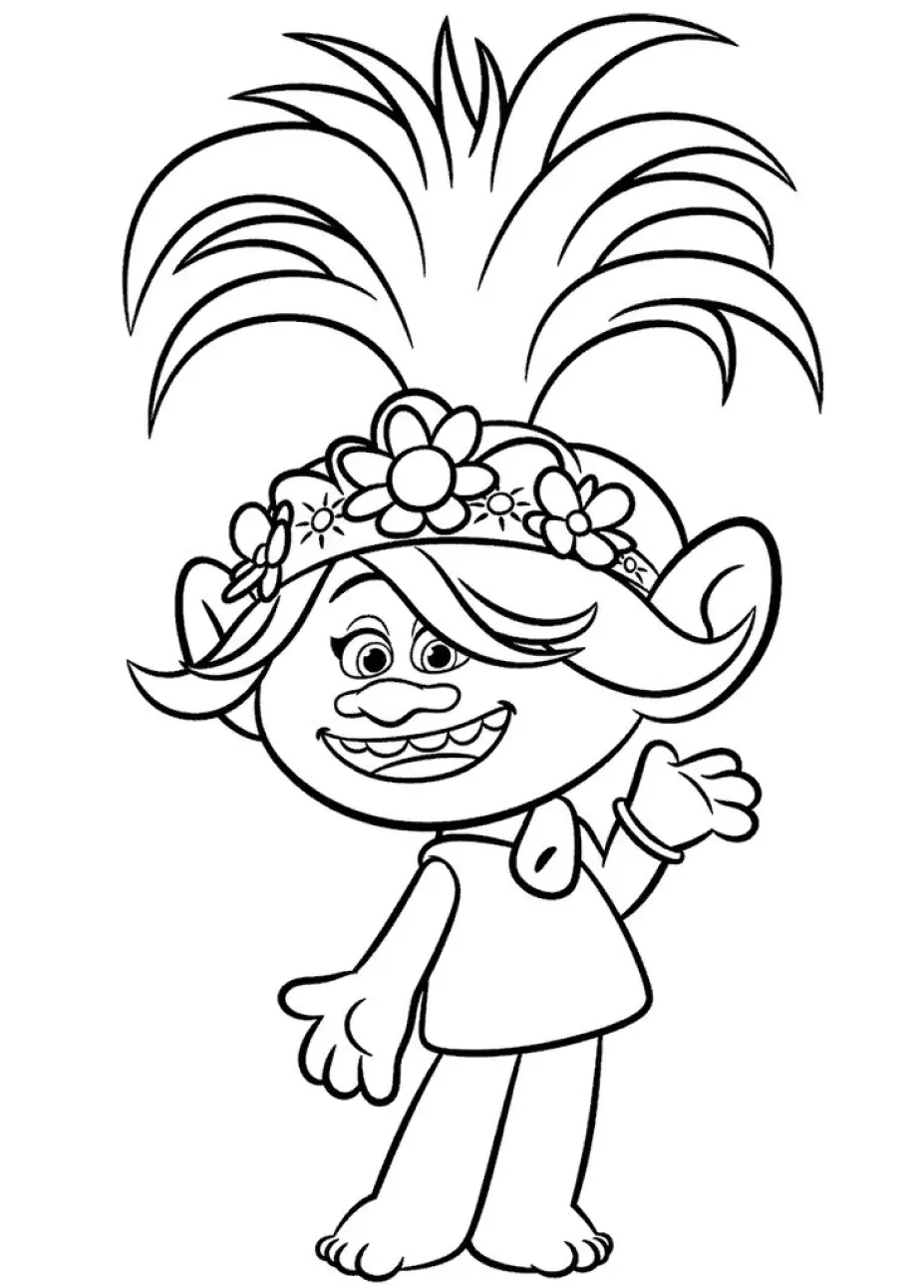 Trolls Coloring Pages – 008