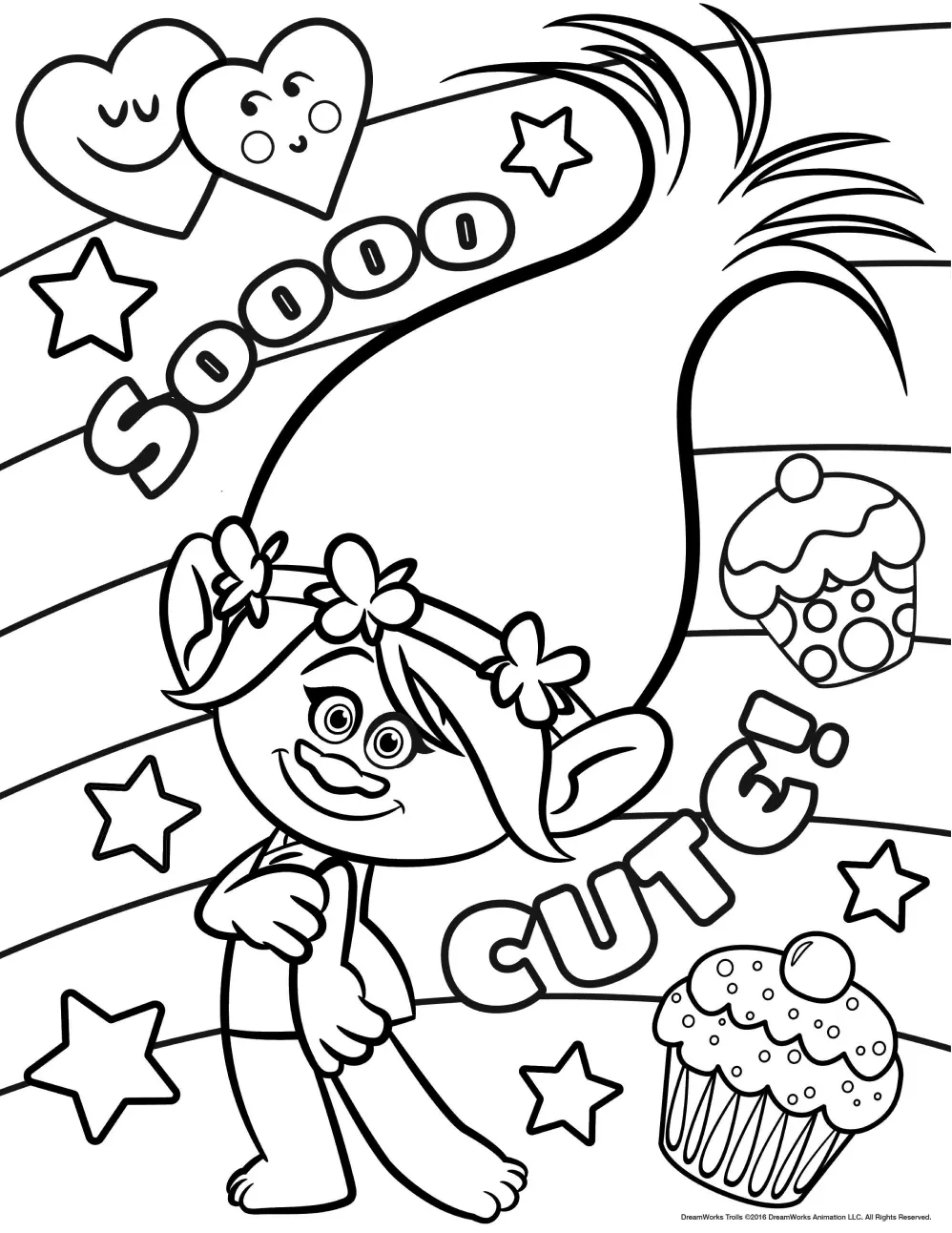 Trolls Coloring Pages – 009