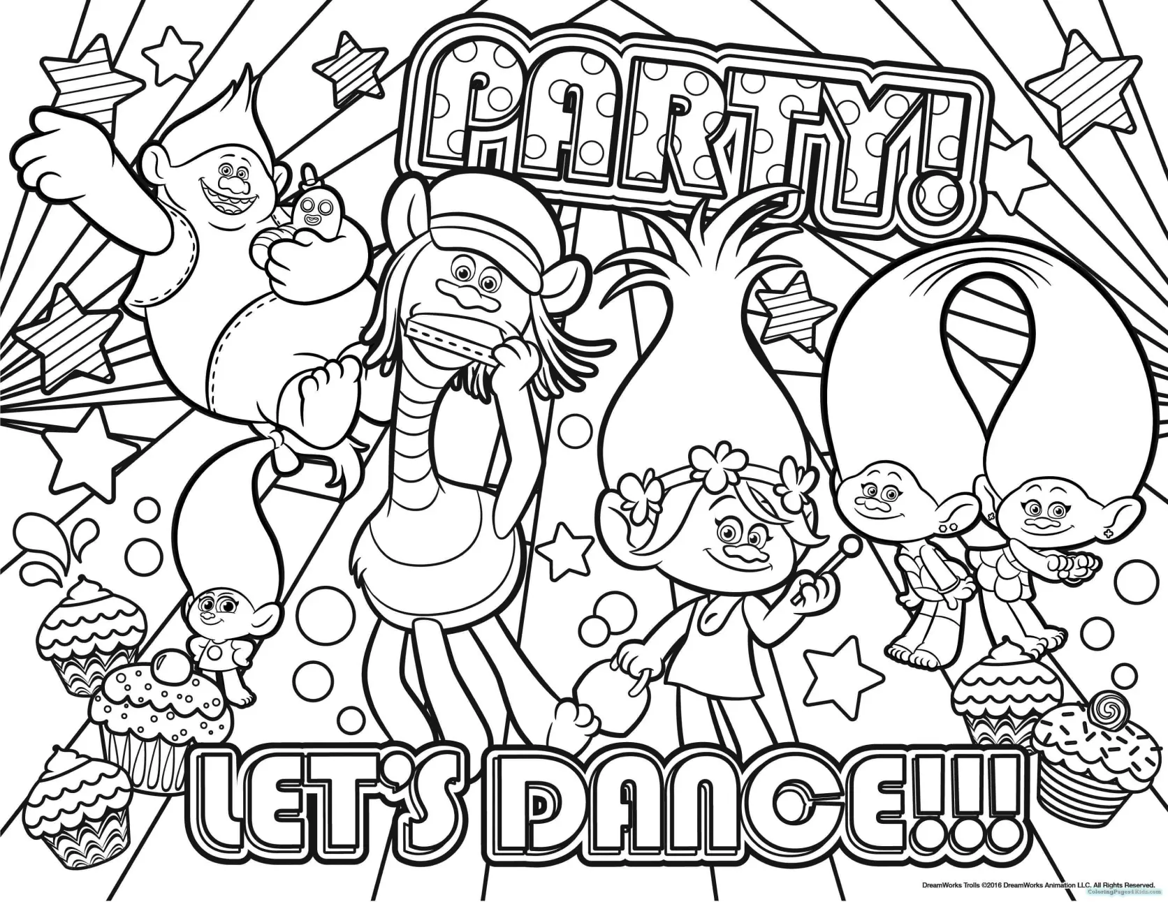 Trolls Coloring Pages – 011