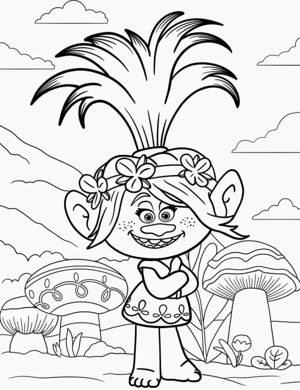 Trolls Coloring Pages – 014