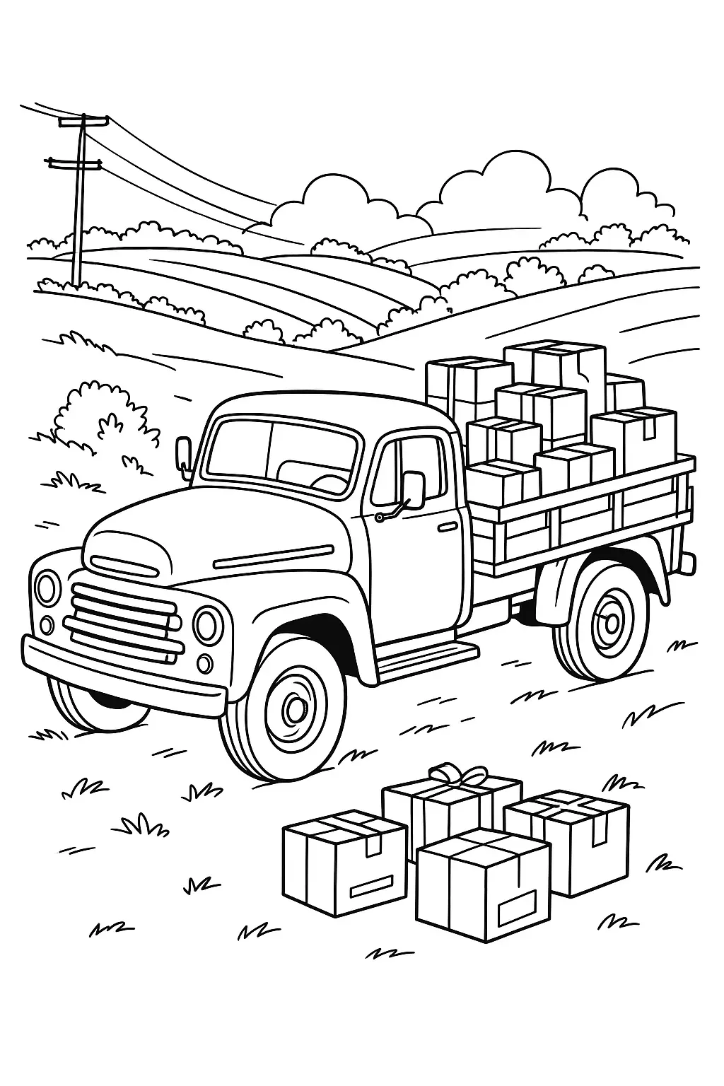 Trucks Coloring Pages – 030