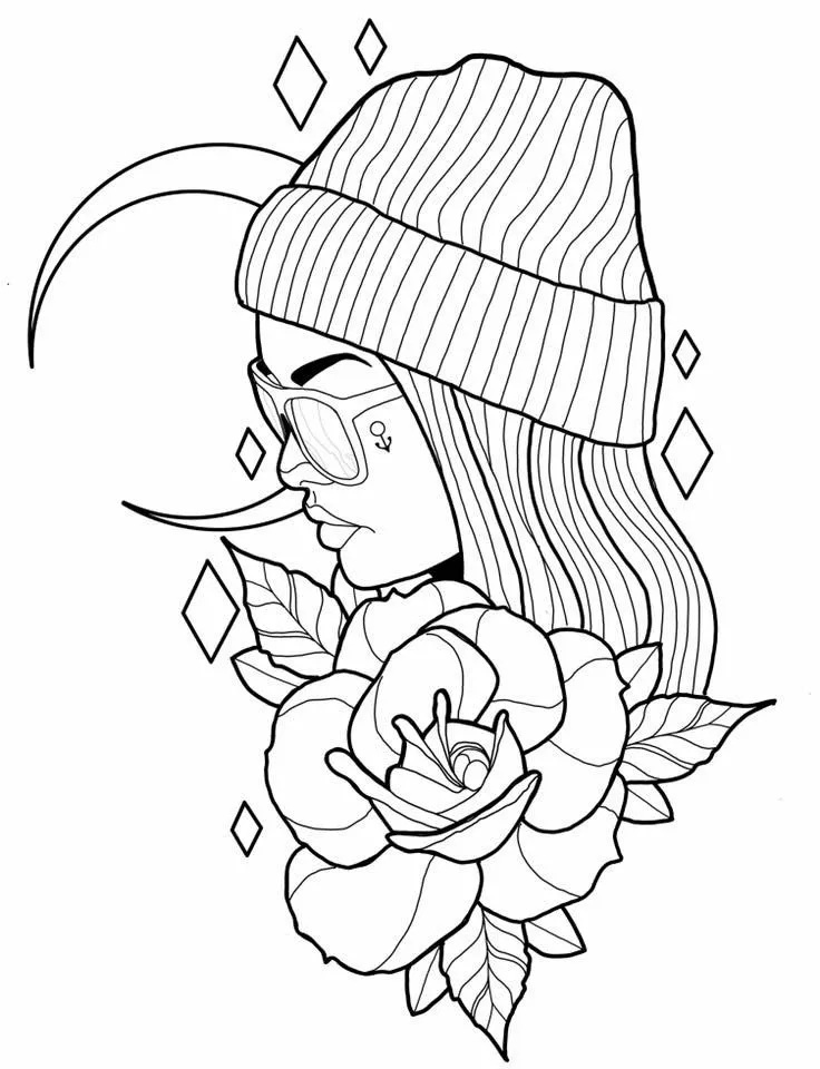 Tumblr Coloring Pages – 005