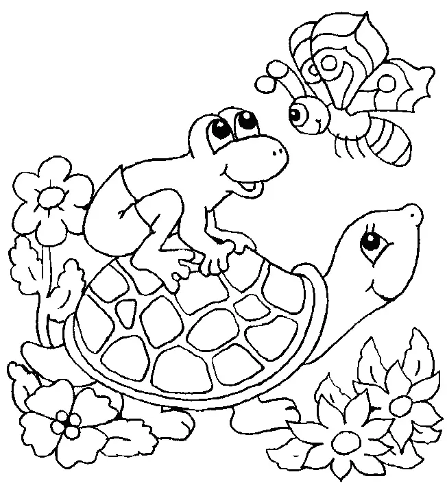 Turtles Coloring Pages – 014