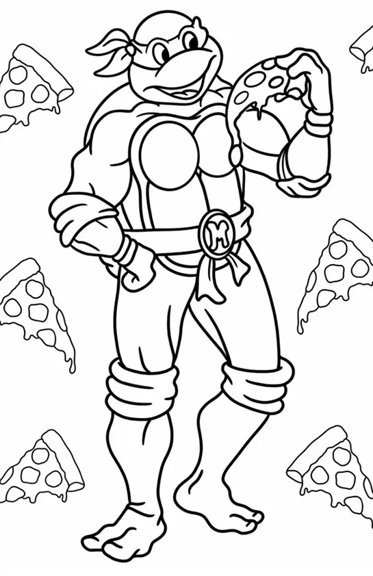 Turtles Ninja Coloring Pages – 006