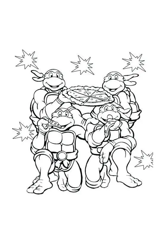 Turtles Ninja Coloring Pages – 007