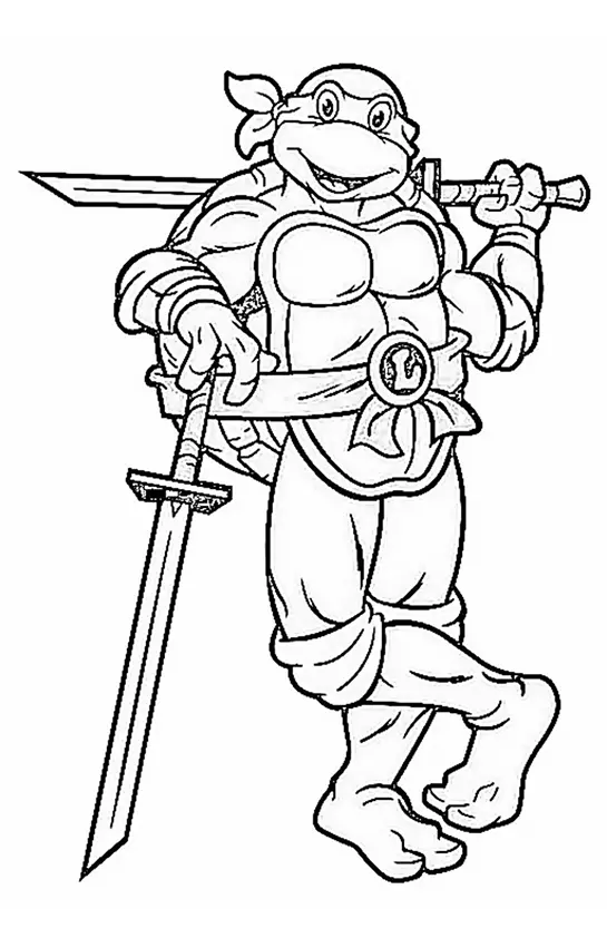 Turtles Ninja Coloring Pages – 009