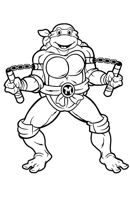Turtles Ninja Coloring Pages – 010