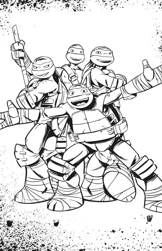Turtles Ninja Coloring Pages – 011