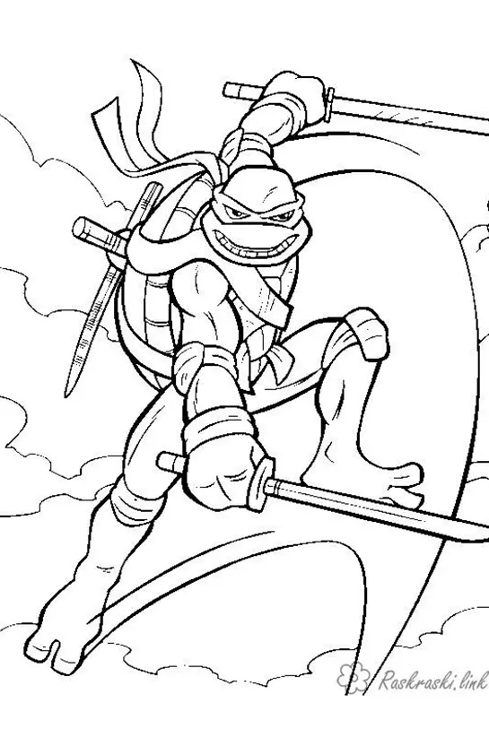 Turtles Ninja Coloring Pages – 015
