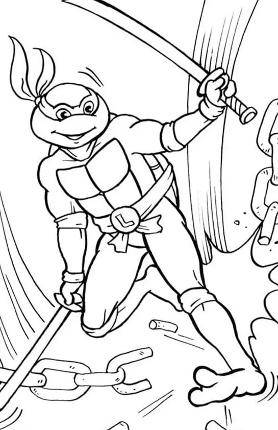 Turtles Ninja Coloring Pages – 016