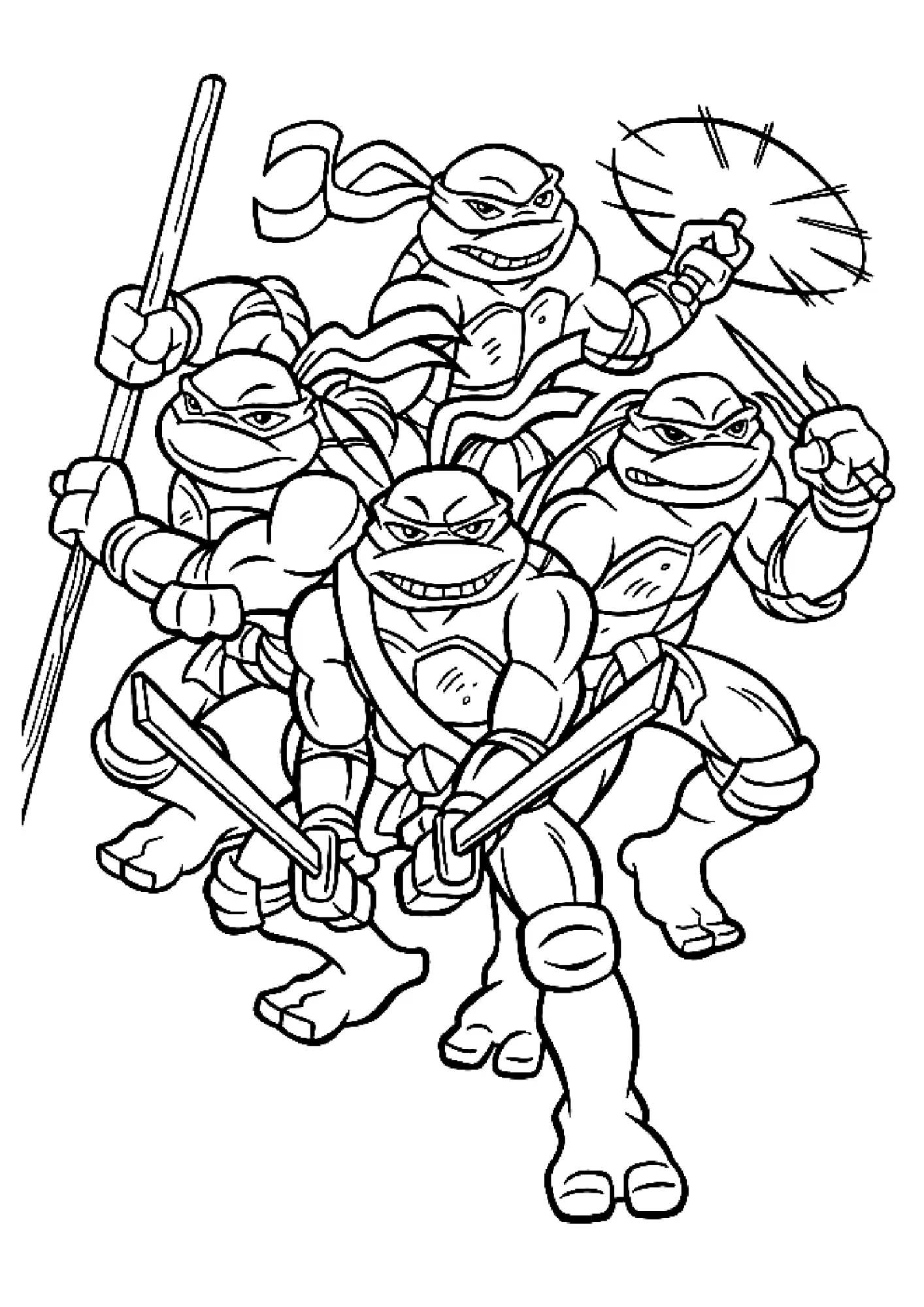 Turtles Ninja Coloring Pages – 018