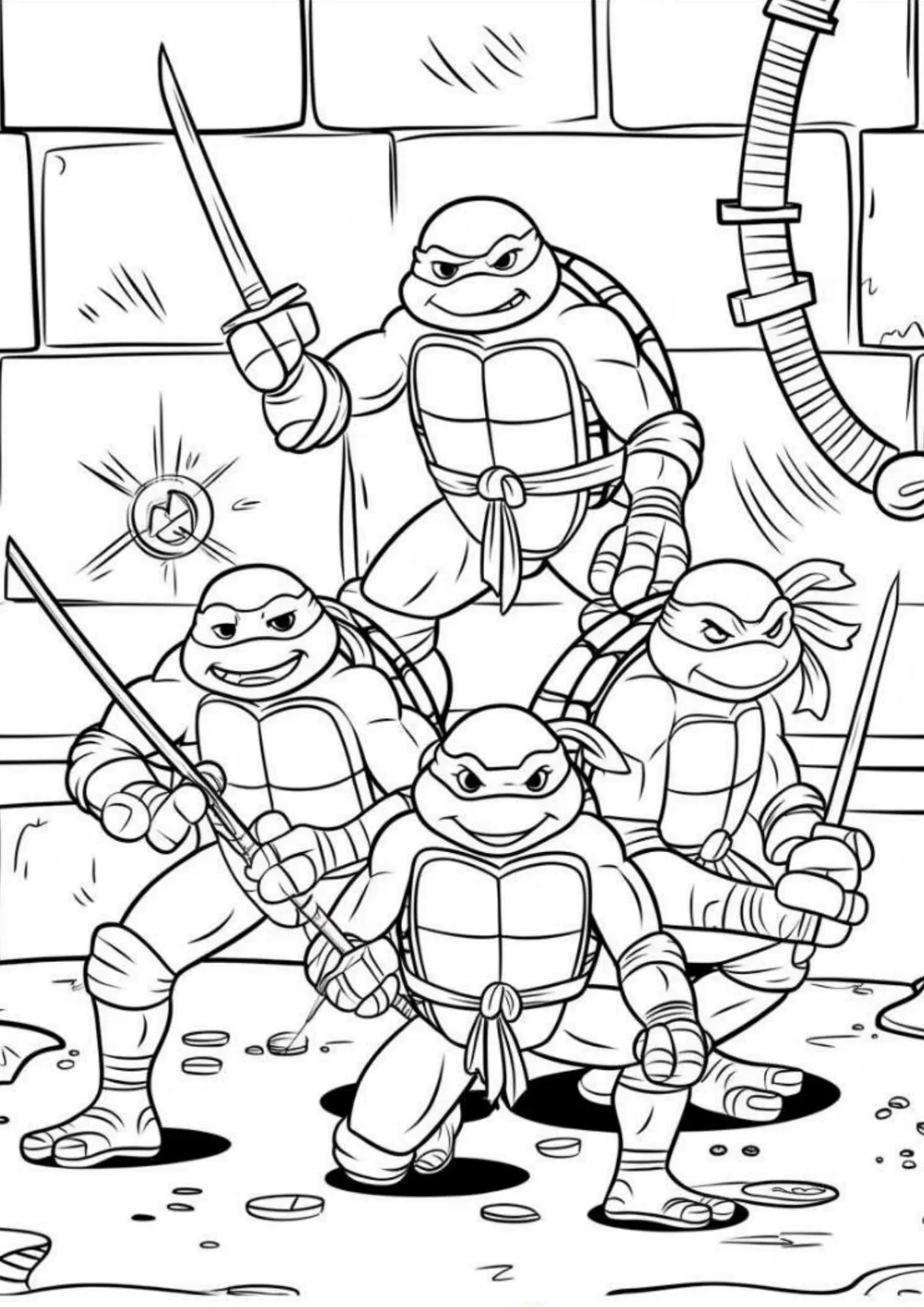 Turtles Ninja Coloring Pages – 021